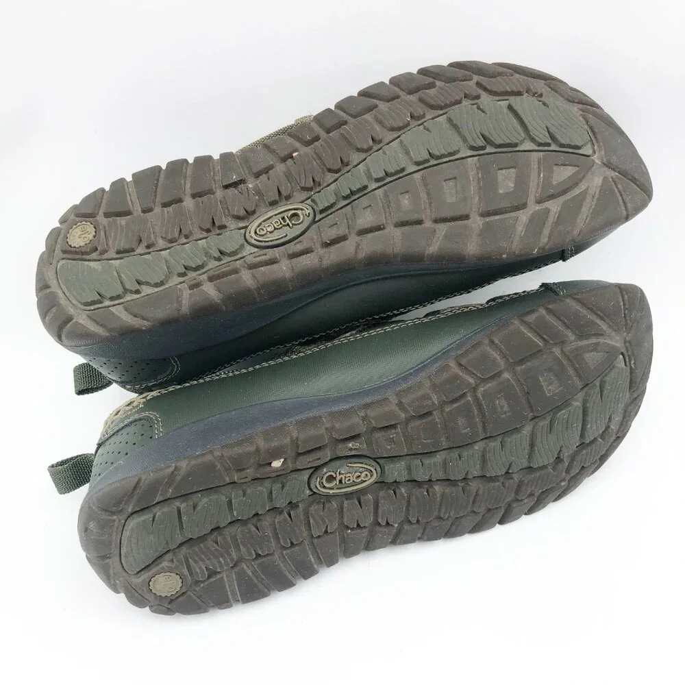 CHACO Odyssey Sport Hiking Olive Green Mesh Sandals Youth 4 Outdoor Activewear